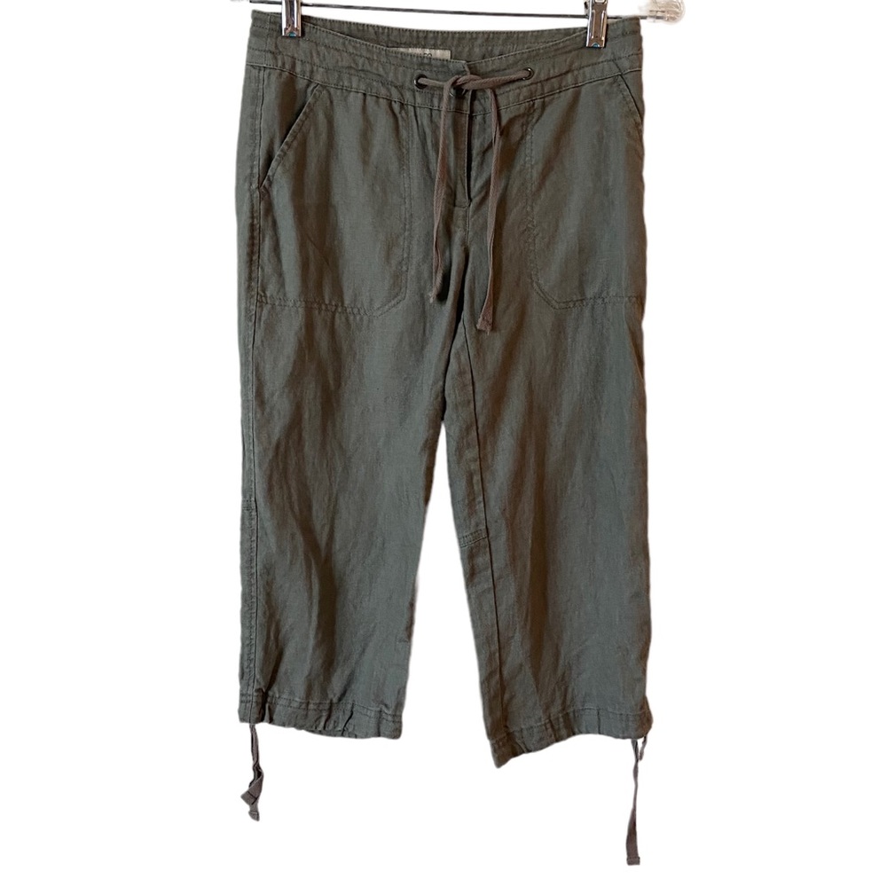 RW & Co. Women’s Linen Olive Green Capri size 00